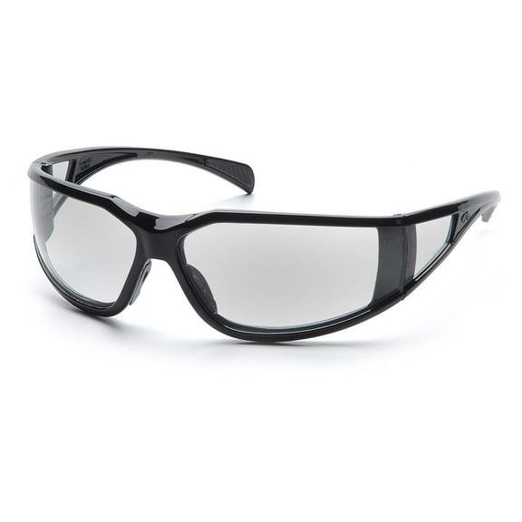 Glossy Black Frame/Clear Anti-Fog Lens