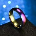 thumbnail image 4 of K-KED 30pcs Rainbow Titanium Stainless Steel Ladies Rings Wedding Band 4mm Ring, 4 of 7
