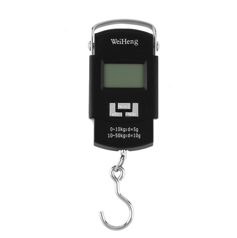 Digital Balance Stainless Steel Scales with LCD Display and Measuring Tape by Icarekit Portable Electronic Fish Hook Hanging Scale