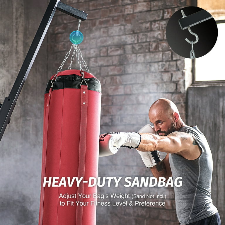 Heavy bag sand outlet