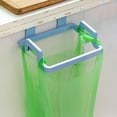 thumbnail image 5 of Blue Hanging Trash Bag Holder for Cabinet Doors, Over Cabinet Organizer for Plastic Grocery Bags, No Drill Bag Hanger for Kitchen Under Sink, Cabinet Door Organizers, 5 of 7