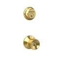 thumbnail image 6 of Schlage FB50NVBEL505605 Bright Brass Bell Keyed Knob Front Entry Set, 6 of 13