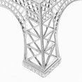 thumbnail image 3 of Milisten Silver Eiffel Tower Decor Zinc Alloy Versatile Use Home and Party, 3 of 8