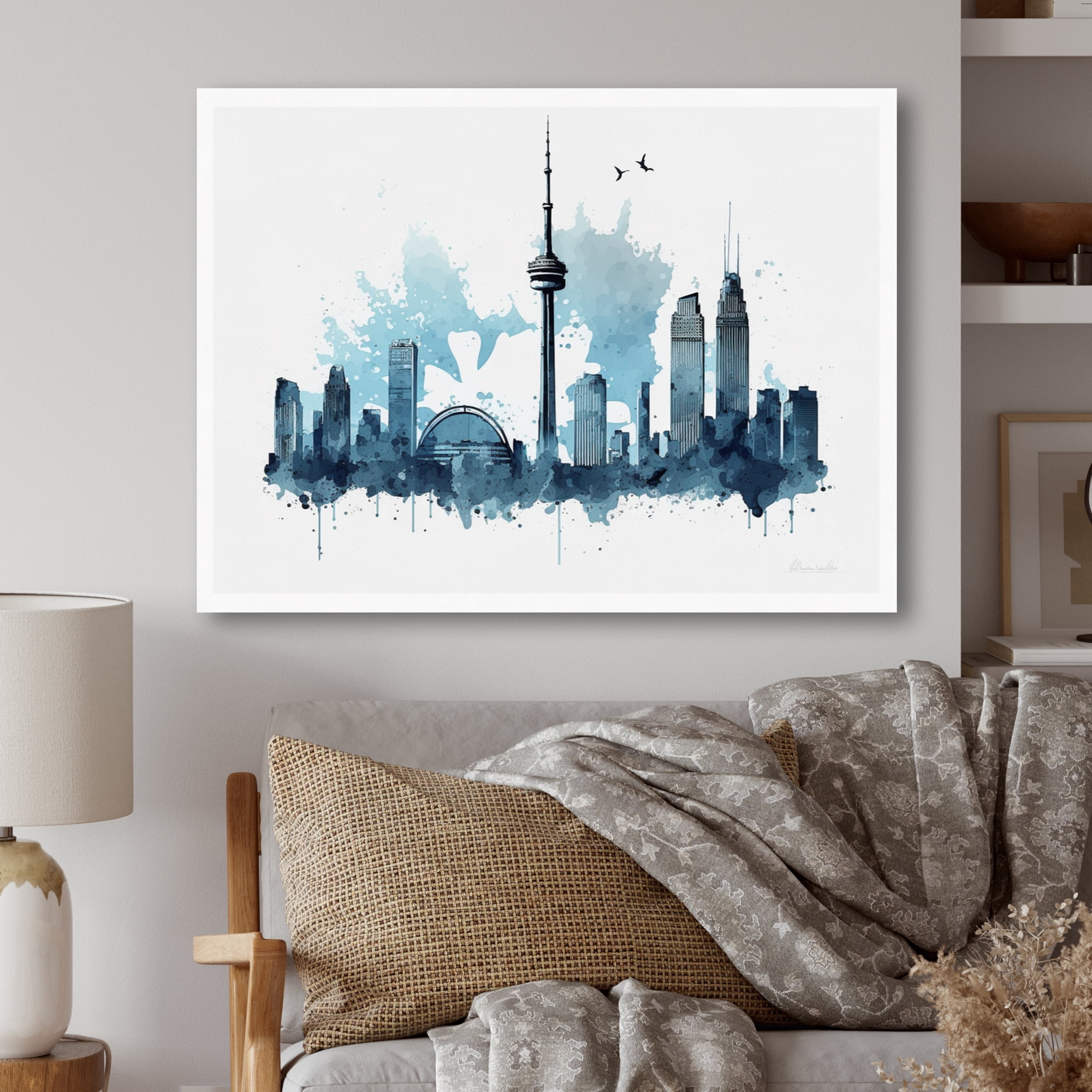 Designart Toronto Skyline V Canvas Wall Art