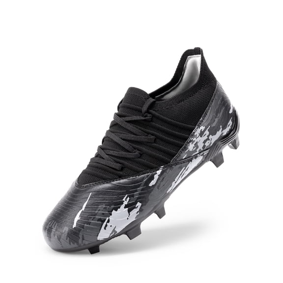 DREAM PAIRS Girls Boys Soccer Cleats Youth Firm Groud Outdoor Sports Athletic Mid-top Football Shoes for Little/Big Kid