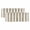 Brown, variant on Beige Striped Valances for Windows, Modern Farmhouse Beige White Stripes Light Filtering Kitchen Curtains, Rod Pocket Window Valance Curtains for Living Room Bedroom, 42" W x 18" L, 2 Panels