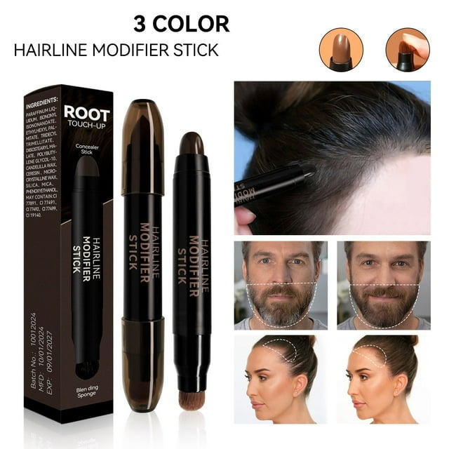 Lápiz de Sombras de Doble Línea con Cabezal de Pincel, Multifuncional, para Relleno Blanco, 3 G | Doble Punta | Barra de Sombras Multifuncional | Cobertura Blanca | Fácil Aplicación | para Todo Tipo