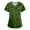 Green, variant on Odeerbi Summer Scrub Tops for Women 2025 Fashion Short Sleeve V-Neck Working Uniform Printing Blouse with Pocket Green