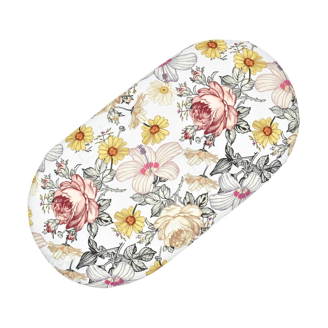Sábanas De Moisés Para Bebé, Sábana De Cesta Floral, Colchón De Cuna Suave, Cubierta De Cambiador Colorido Elástico, Sábana De Cuna Para Niños Recién Nacidos sonducket BA000638-03