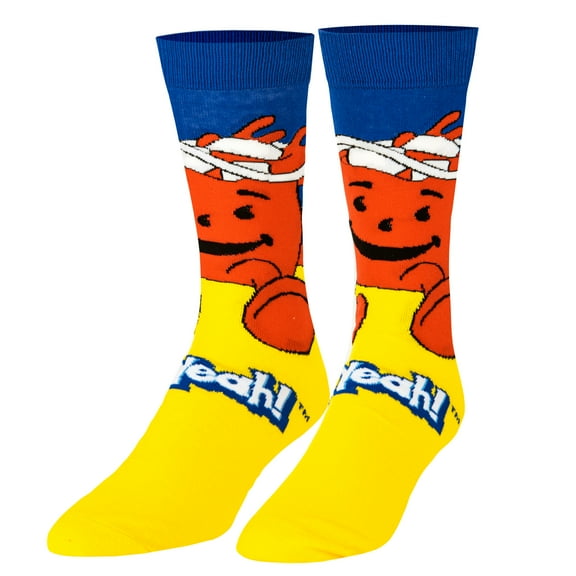 Odd Sox – Kool-Aid Man Crew Socks – Official Licensed Novelty Unisex Socks – Fun Comfy Cotton Blend