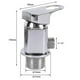 thumbnail image 2 of For Chrome Caravan Motorhome Campervan Shower Mixer Tap Outlet 1/2 With 1500mm Push Fit Tails-In stock, 2 of 5
