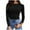 Black, variant on Whlbf Womens Tops Long Sleeve Fall Clearance,Womens Fall Long Sleeve Stretch Slim Fitted Ribbed T-Shirt Blouse Solid Basic Tops