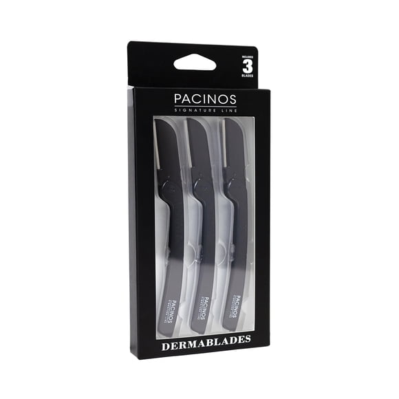 Pacinos Derma Blades Juego de 3 Navajas Rectas de Precisión