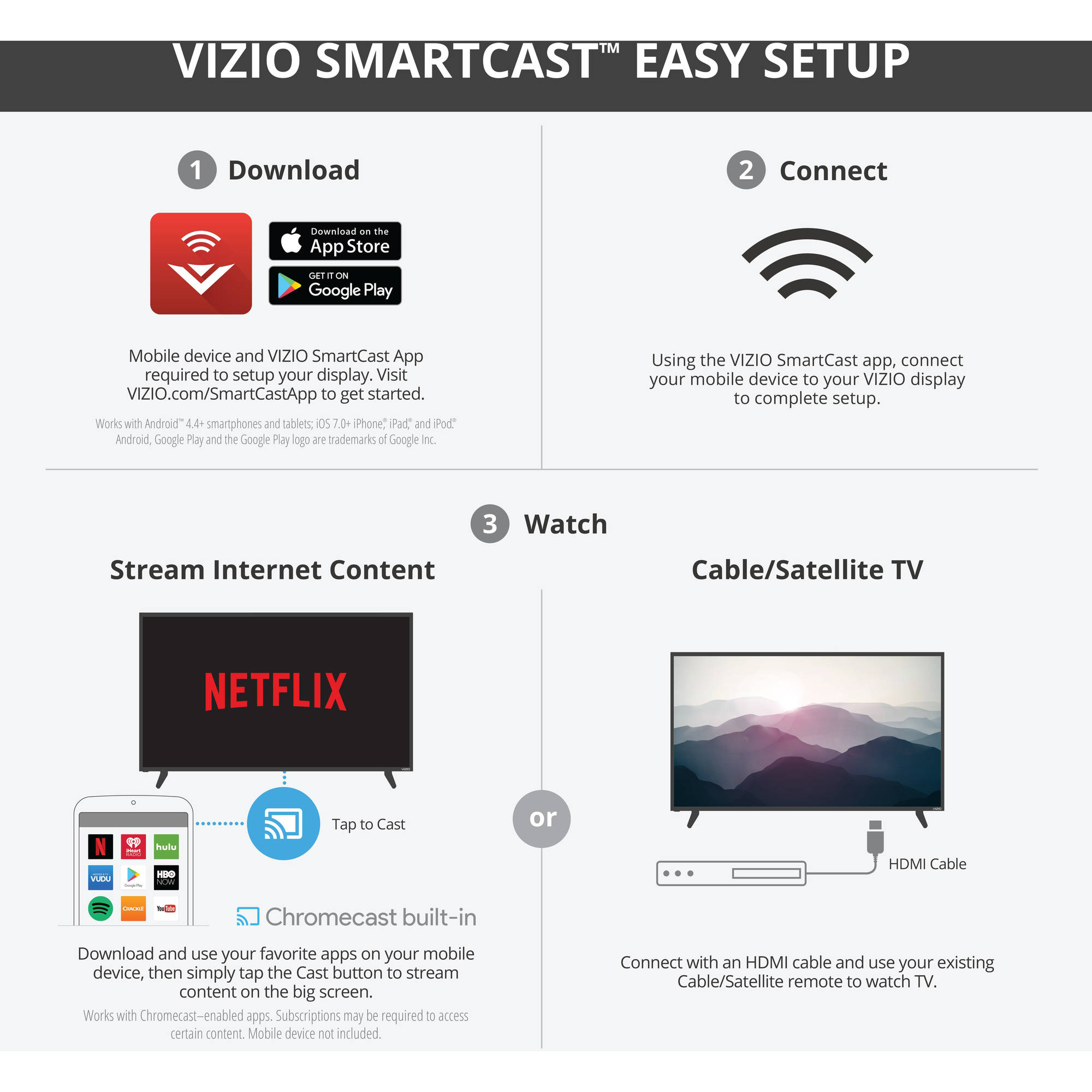 VIZIO SmartCast E-Series 32" Class (31.5" Diag.) Smart HDTV w/ Chromecast built-in (E32-D1) - image 3 of 15