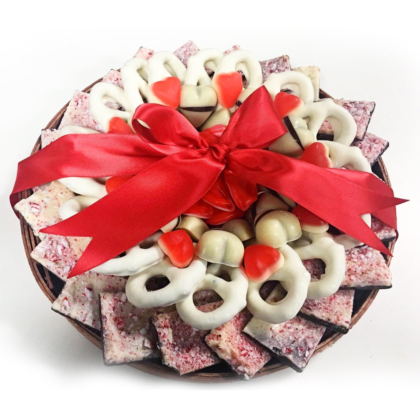 The Nuttery Valentines Day Premium Fine Chocolate Round Gift Tray