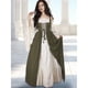thumbnail image 4 of Disfraz Medieval Renacentista para Mujer, Cosplay Sobre Vestido Verde Oliva L, 4 of 7