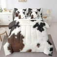 thumbnail image 1 of Erosebridal Rustic Cow Print Bedding Sets Full with Comforter, Animal Duvet Insert, Farmhouse Decor, 7 Pieces, 1 of 1