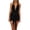 Black, variant on Women Sheer Mesh Halter Top Deep V Neck Split Hem Y2k Tank Tops Tie Back Sleeveless Flowy Camis Shirt