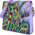 thumbnail image 3 of Sishka Womens Nature’s Elegance Hand-Painted Leather Ladies Bags – Unique Bug & Grass Crossbody, Sling & Shoulder Purse, 3 of 7