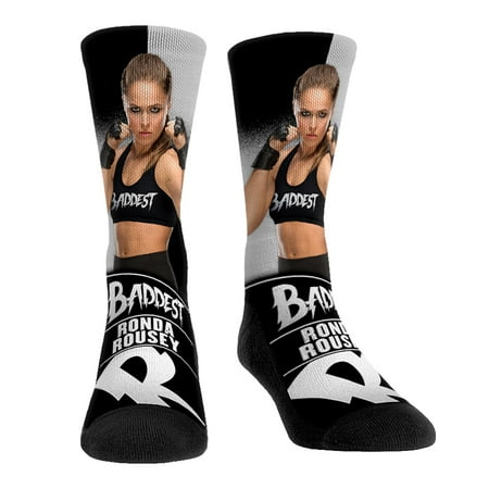 

Unisex Rock Em Socks Ronda Rousey Stare Down Crew Socks