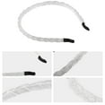 thumbnail image 4 of Unique Bargains 1 Pc Beaded Hair Hoop Headband Hairband for Women White 0.43 Inch Wide, 4 of 7