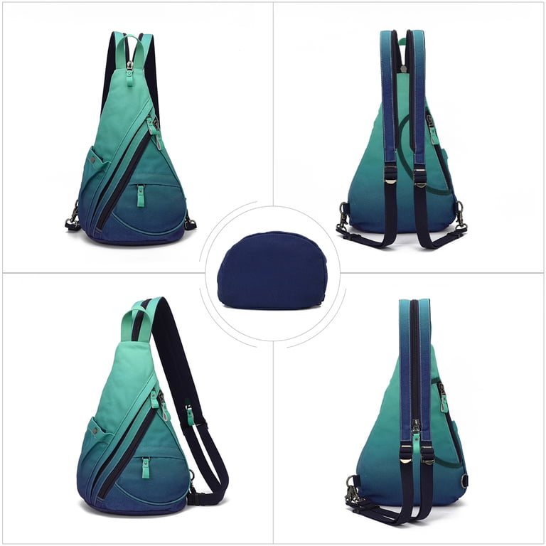 Canvas Sling Bag Crossbody Backpack Anti-Theft Travel Daypack 10L Canvas Sling Bag - Crossbody Backpack for Men & Women, Ideal  main image 4