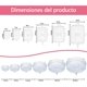 thumbnail image 2 of 12 pcs Tapas Elásticas de Silicona (6 Redondos Y 6 Cuadrados), Envoltura Plástica Reutilizable Alternativa, Cubierta de silicona, para Mantener los Alimentos Frescos, Resistentes al Calor (12), 2 of 4