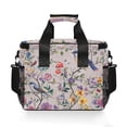 thumbnail image 7 of FORMRS Insulated Cooler Bag 24 Cans Capacity Soft Leakproof Lunch Box with Side Pockets, Purple Floral Pattern, 7 of 7