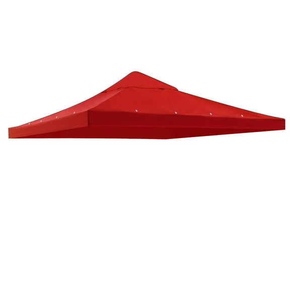 Yescom 10x10Ft Gazebo Top Replacement for beach cabanas for 1 Tier Outdoor Canopy Cover Patio Garden Yard Party Red