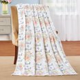 thumbnail image 2 of Collections Etc Printed Throw Oversized Blanket Luxury Soft & Plush Pretty Floral Design, Home Décor Fuzzy Warm & Cozy, for Bedding, Couch & Gift 50"x70" - Blessed, 2 of 2