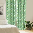 thumbnail image 2 of Ambesonne Abstract Curtains, Brushstroke Paints Dots, Pair of 28"x63", Sea Green Pale Pink, 2 of 5