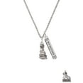 thumbnail image 2 of Delight Jewelry Silvertone Fu Dog Silvertone Always My Mother Bar Charm Necklace, 23", 2 of 4
