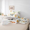 thumbnail image 6 of jejeloiu Wild Zoo Animal 7-Piece Bedding Comforter Set,Cute Elephant Lions King Bedding Sets,Hawaii Coconut Tree Bed Sheets For Girls Kids,Super Cozy Room Decor Reversible, 6 of 8