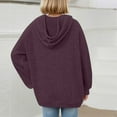 thumbnail image 5 of Taqqpue Girls Boys Hoodies Casual Solid Color Crewneck Pullover Loose Fit Long Sleeve Shirts Casual Oversize Hooded Sweatshirt for Kids 4-14Y, 5 of 7