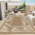 thumbnail image 1 of Outdoor Rug ;x; Reversible Boho Plastic Straw Patio Deck Camping Rugs Indoor Outdoor Portable RV Mat Carpet for Outside Porch Balcony Backyard Beach Pool, 1 of 9
