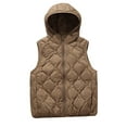 thumbnail image 4 of Ruimatai Women's Lightweight Puffer Vest Hooded Casual White Duck Down Jacket for Outdoor Winter Warmth, 4 of 7