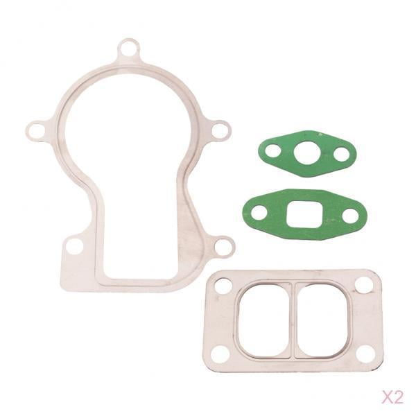 2x De Adaptador De Junta De Brida De De Alimentación De Aceite Para kusrkot Junta turbo de coche