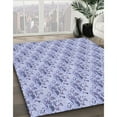 thumbnail image 3 of Ahgly Company Machine Washable Indoor Rectangle Transitional Periwinkle Purple Area Rugs, 4' x 6', 3 of 7