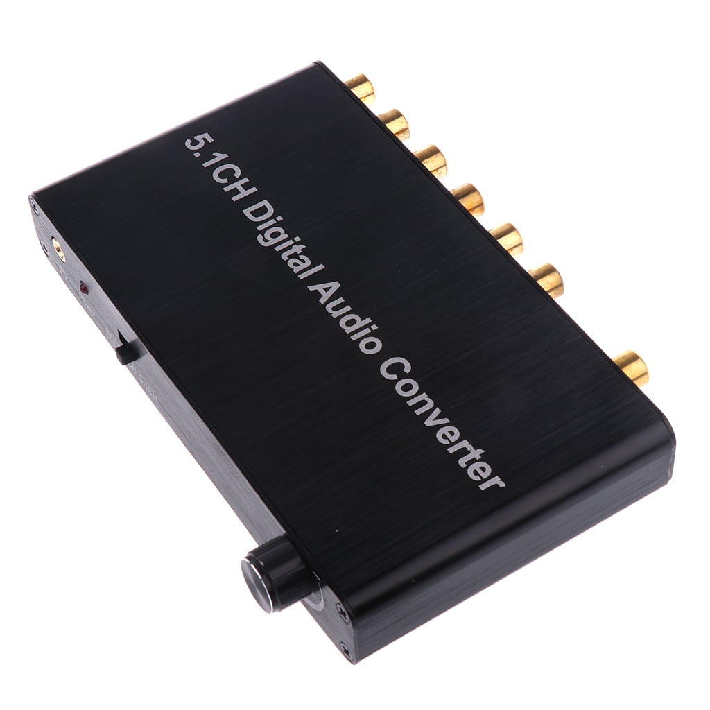5.1 CH Digital Audio Converter Decoder SPDIF Optical Coaxial to RCA DTS/AC3 
