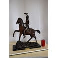 thumbnail image 3 of Nifao Remington Replica of The Scalp Bronze Statue – Home Decor Sculpture, 22"L x 6"W x 26"H, 3 of 12