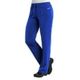 thumbnail image 3 of Maevn Pure Women's 3 Panel V-Nect Top & Relaxed-Fit Elastic Drawstring Cargo Pant Scrub Set, 3 of 5