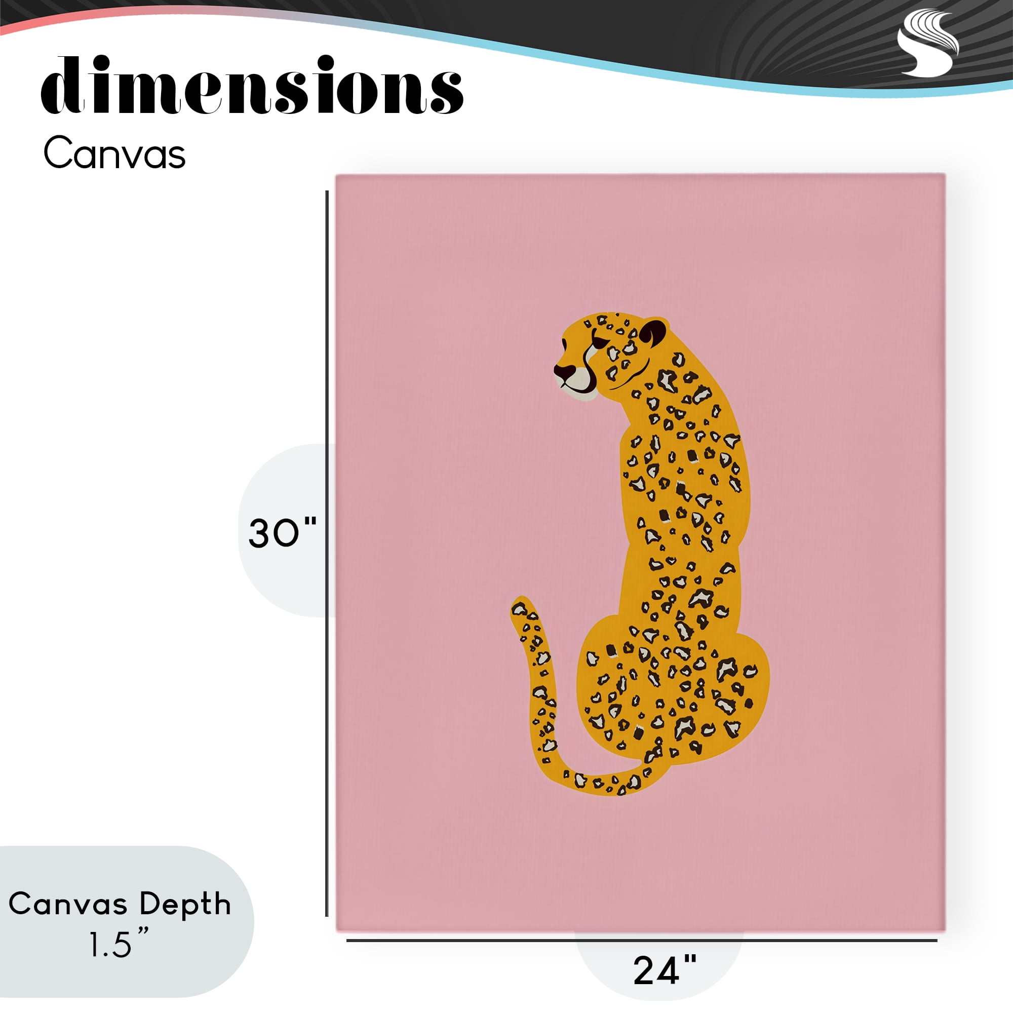Stupell Industries Yellow Jaguar on Pink Canvas Wall Art, design by Creative Studio