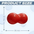 thumbnail image 2 of BESTSKY Exercise Ball,35.4"*17.7"*17.7" Pilates Ball,Anti-Slip Birth Ball,Red, 2 of 7