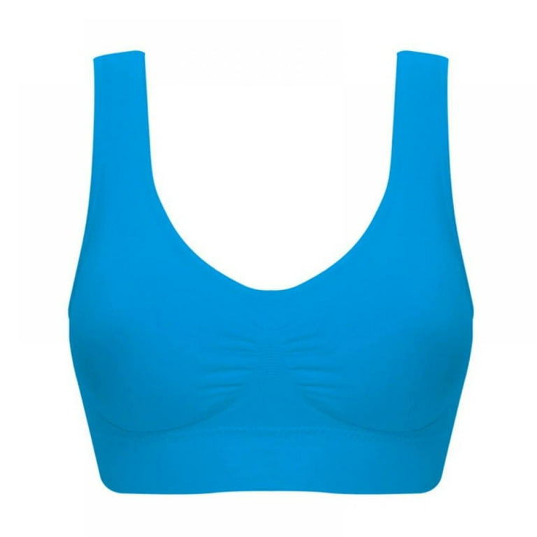 Women's Workout Seamless Sleep Bras, Plus Size Thin Soft Comfy Daily Bras,  Seamless Leisure Bras for Women, A to D Cup 