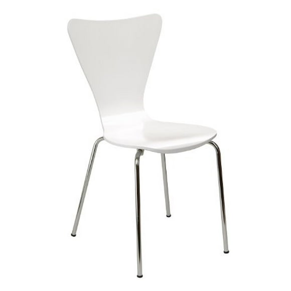 Legare Chaise Ergonomique Moderne en Contreplaqué Courbé pour Bureau à Domicile Ou Espace de Travail Blanc