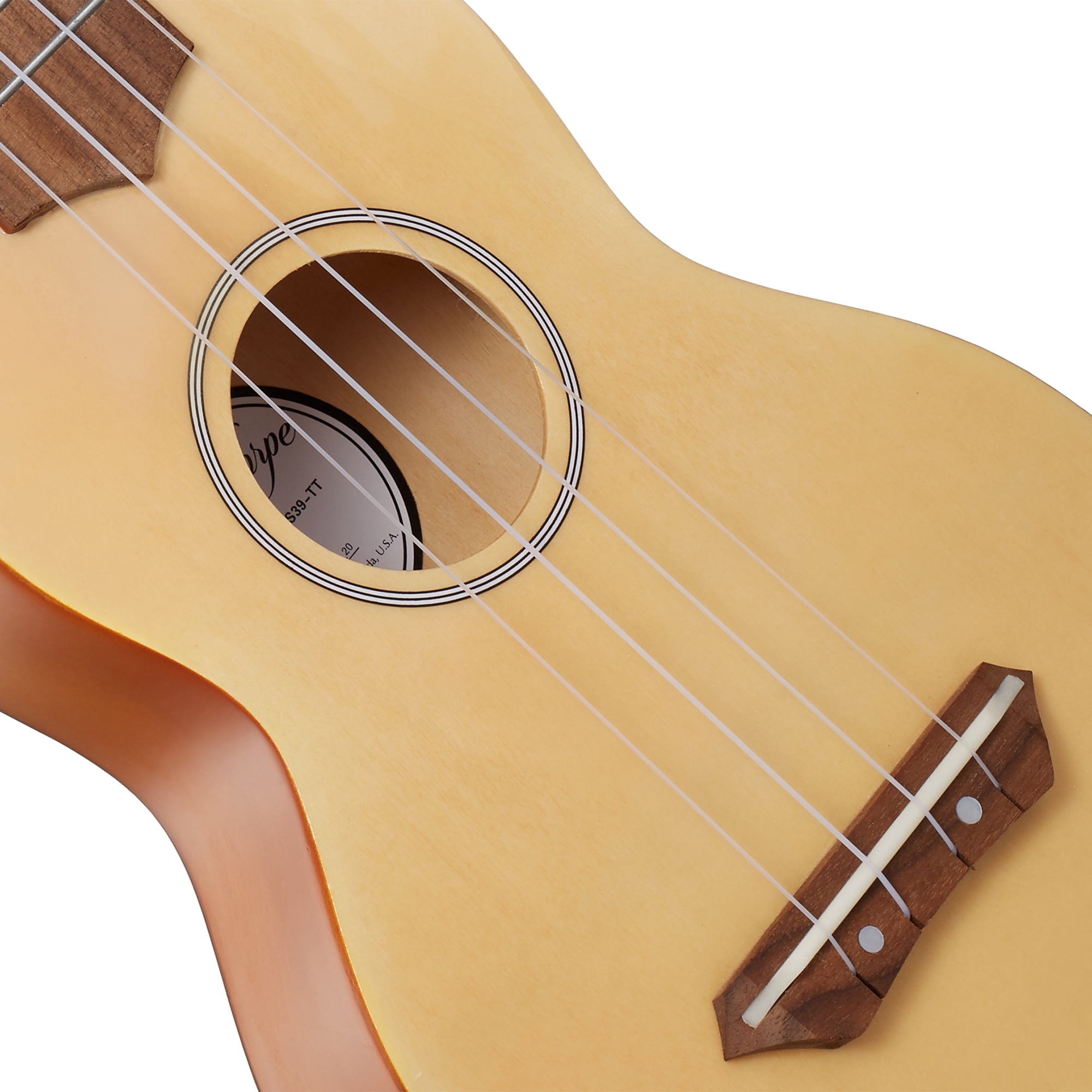 Ashthorpe Soprano Ukulele for Beginners, 21-inch Uke Bundle Kit for Kids - Two-Tone