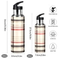 thumbnail image 2 of Yayeee 20oz Insulated Water Bottle Double Wall Stainless Steel with Flip Straw Lid, Black Tartan, 2 of 7