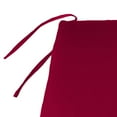 thumbnail image 4 of Jordan Manufacturing 36" x 16" Barn Red Solid Rectangular Outdoor Settee Swing Bench Cushion with Ties, 4 of 10