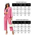 thumbnail image 7 of Silk Satin Pajamas for Women Set 2 Piece Silk Pjs Long Sleeve Top Cozy Sleepwear Silky Pajamas, 7 of 7