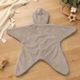 thumbnail image 5 of felwors Baby Starfish Onesie,Cozy Star Babies Swaddle Bag,Infant Soft Fleece One Piece Romper,Fall Winter Warm Outfits, 5 of 7